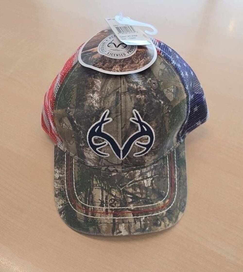 Realtree Patriotic Camo Mesh Back Trucker Hat New with Tags!